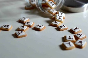 Scrabble Cookies
