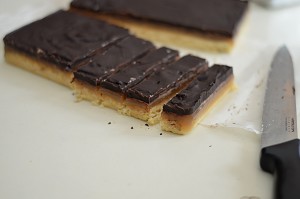 Homemade Twix bars