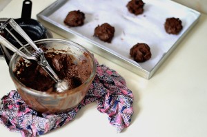 Chocolate fudge cookies