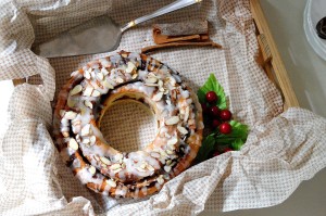 Cinnamon Roll Christmas Wreath