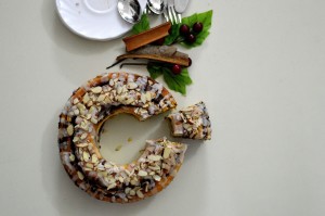 Cinnamon Roll Christmas Wreath