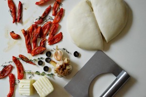 Bread appetizers- Stuffed Fougasse