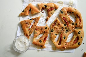 Bread appetizers- Stuffed Fougasse