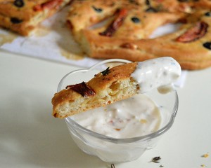 Bread appetizers- Stuffed Fougasse