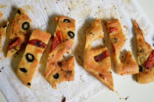 Bread appetizers- Stuffed Fougasse