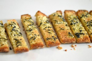 Appetizers Garlic Basil bread sticks