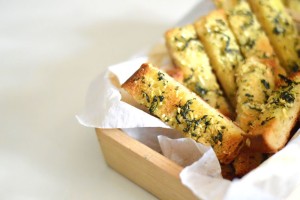 Appetizers Garlic Basil bread sticks
