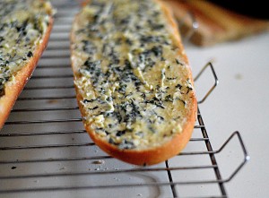Appetizers Garlic Basil bread sticks