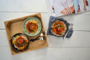 Ratatouille Maggi in a bowl