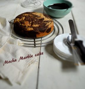Mocha Marble Cake Eggless RecipeMocha Marble Cake Eggless Recipe