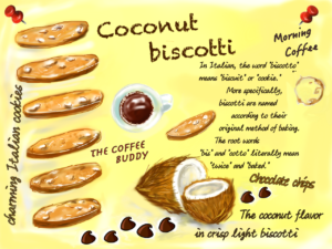 Coconut biscotti