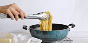 Garlic butter white wine pasta 
