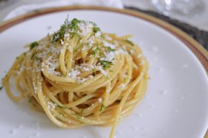 Garlic butter white wine pasta 