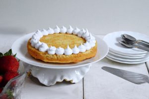 Eggless Strawberry and Cream Naked cake
