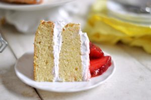 Eggless Strawberry and Cream Naked cake