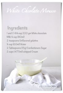 Eggless White Chocolate Mousse