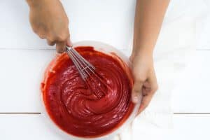 Eggless Red Velvet Cupcakes