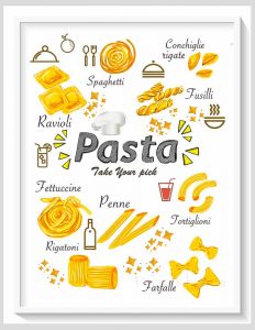 types of pasta art