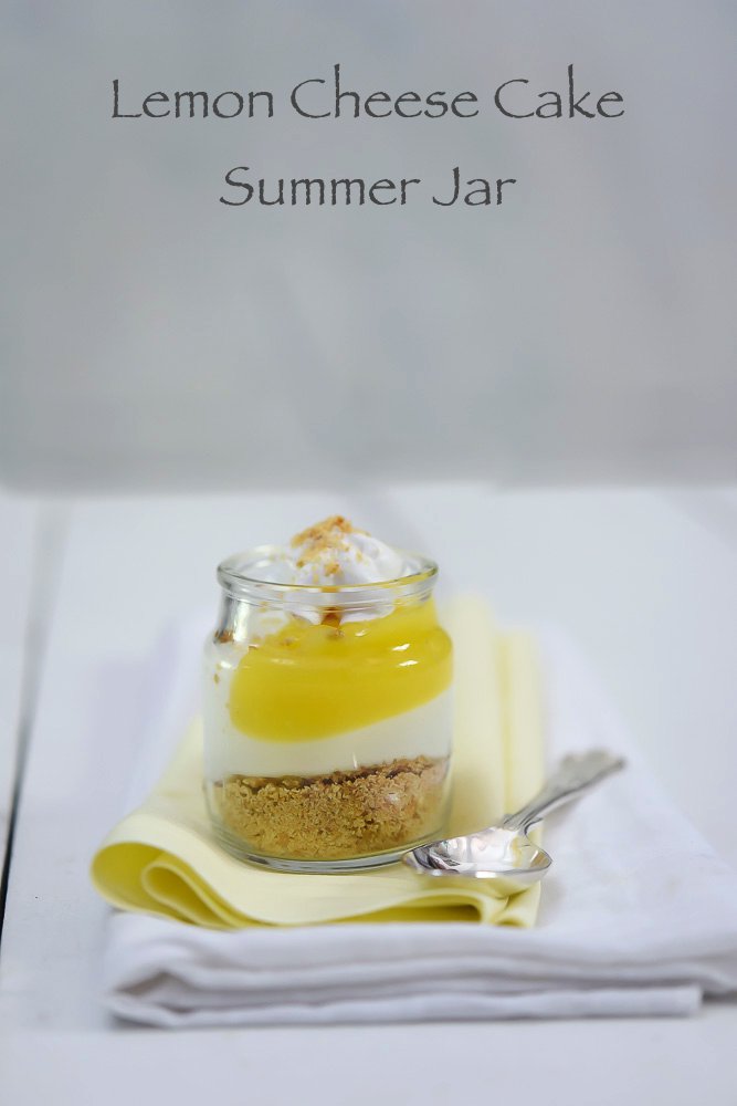 Lemon Cheese Cake Summer Jar