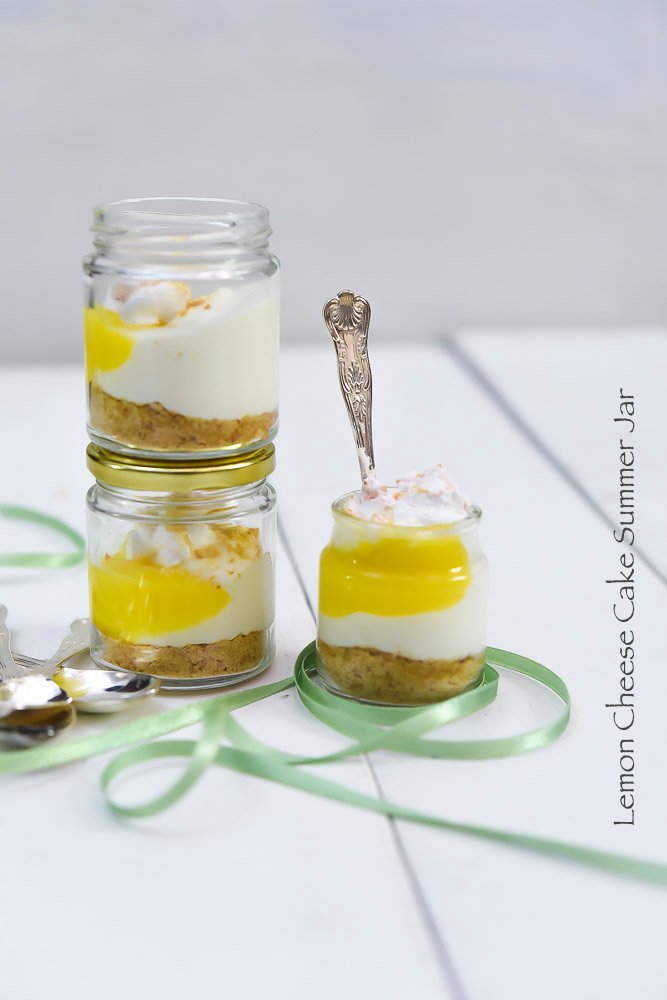 Lemon Cheese Cake Summer Jar