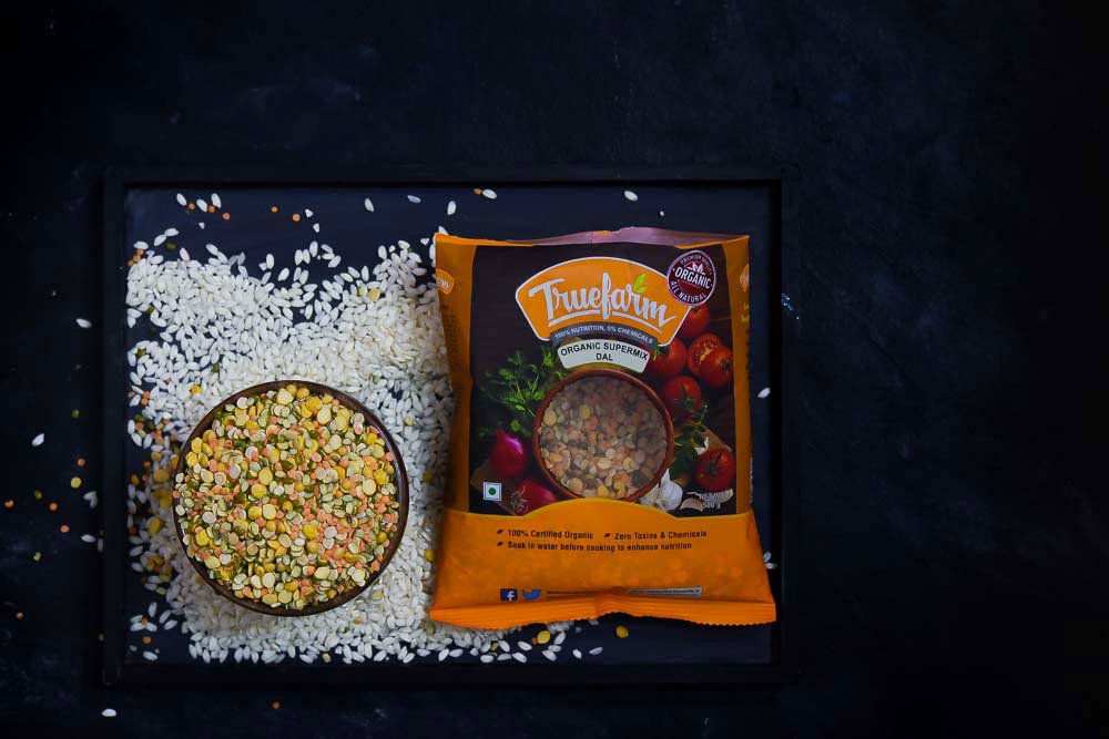 Dal Risotto with Achari Crackers