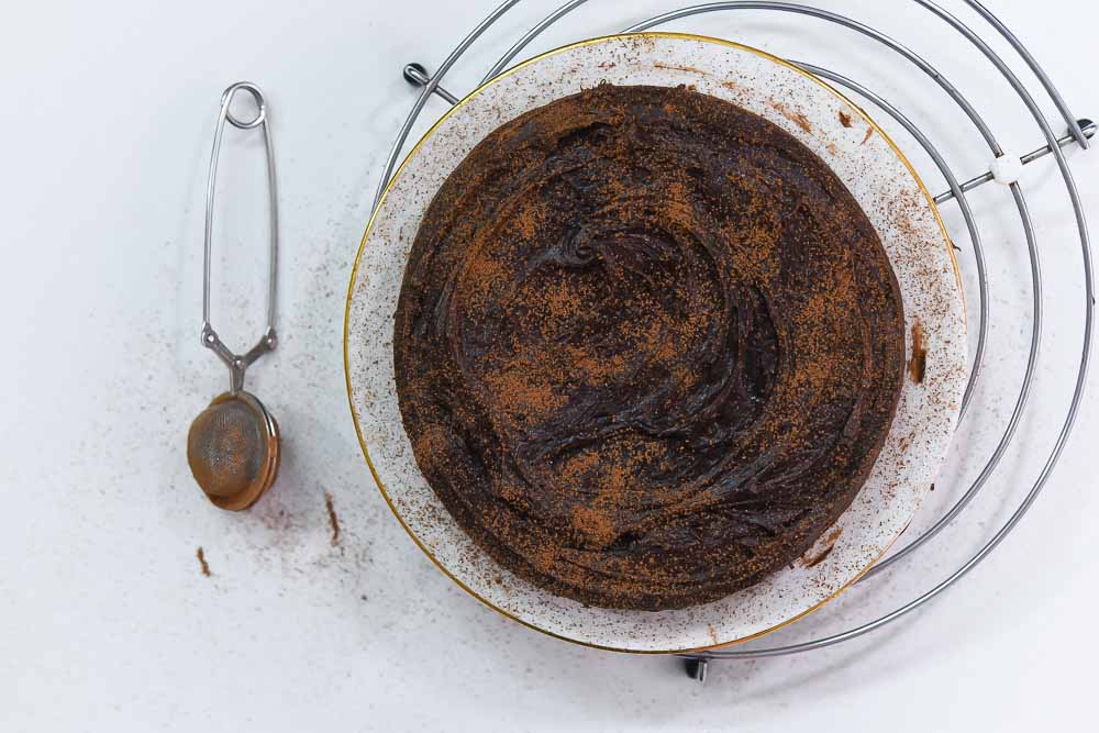 Chocolate Fudge Cake Eggless Recipe
