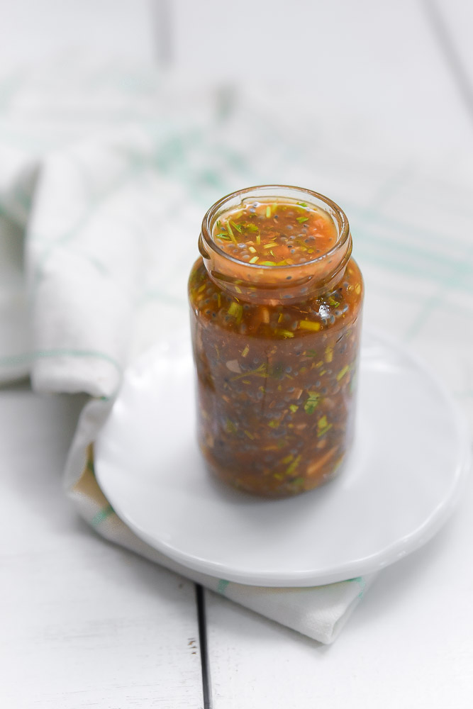 Chia seeds dipping sauce