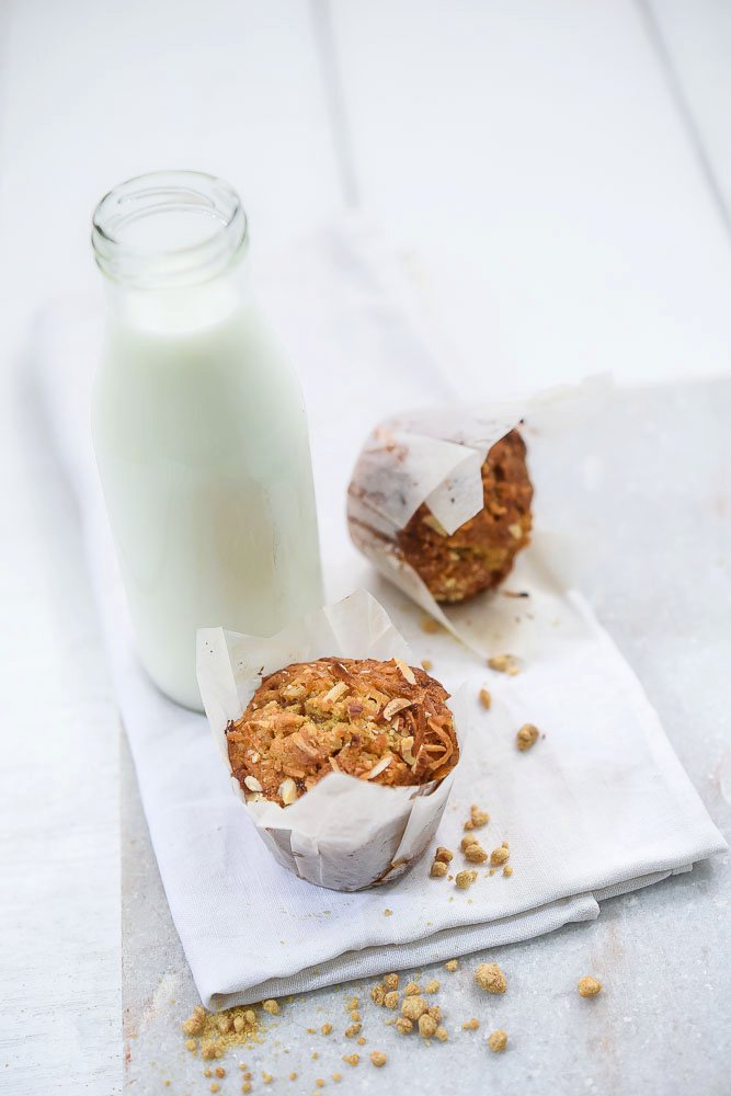 Jaggery Coconut Muffins food photography 