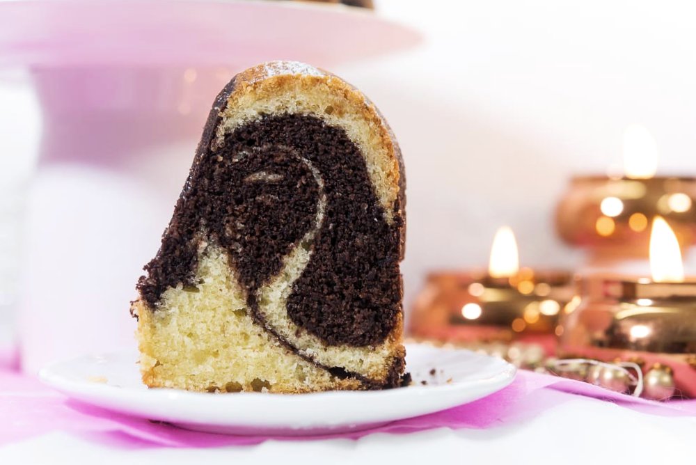 Almond Chocolate Marble Cake