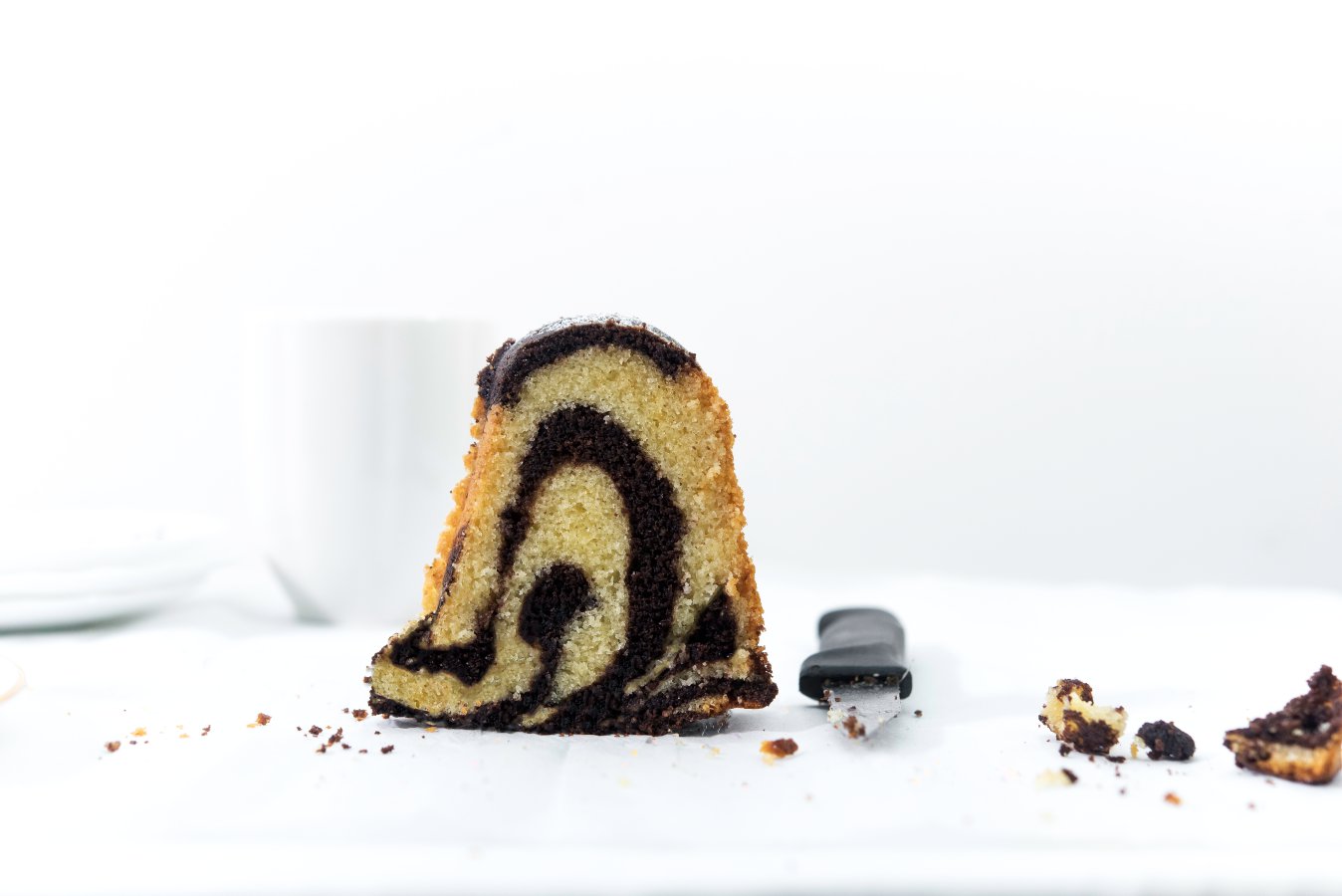 Almond Chocolate Marble Cake