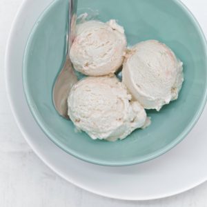 Guava Ice Cream with Pink Salt and Chilly Flakes
