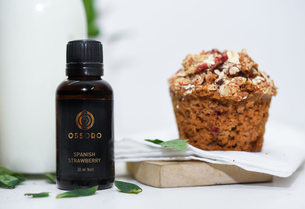 Strawberry Oat Crumb Top Muffins