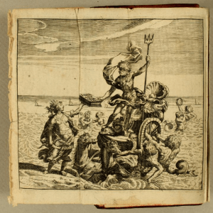 Poseidon taking chocolate from Mexico to Europe from Chocolata Inda 1644